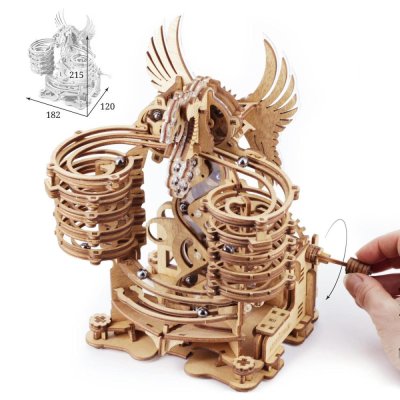 iDventure Drewniany Model 3D Tor Kulkowy Smok