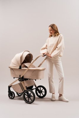 MUUVO Combi-kinderwagen Quick Boho Beige set 2-in-1