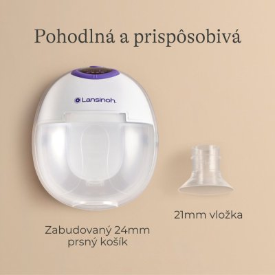 LANSINOH Elektrisk dubbel bröstpump handsfree Duo