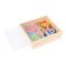 small foot Drewniane kolorowe literki magnetyczne 37 szt.