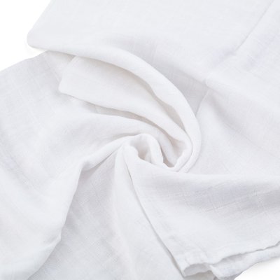 PETITE&MARS Sada plen bambusová mušelínová 3ks Moussy Total White, 68 x 68 cm
