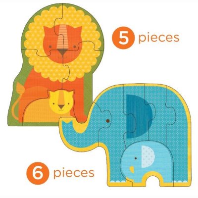 Petit Collage First Puzzle Safari Babies