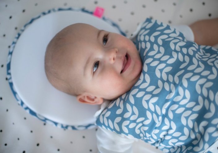 MOTHERHOOD Ergonomski stabilizirajući jastuk za novorođenčad Blue Classics novo 0-6m