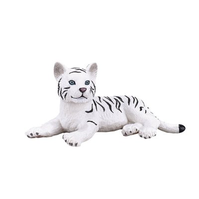 Mojo Weißer Bengal-Tiger Junges liegend