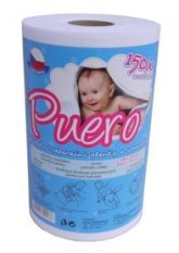 PUERO Odvojene pelene i salvete natural 150 kom