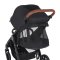 PETITE&MARS Kočárek sportovní Street2 RWS Oak Perfect Black + PETITE&MARS fusak Jibot