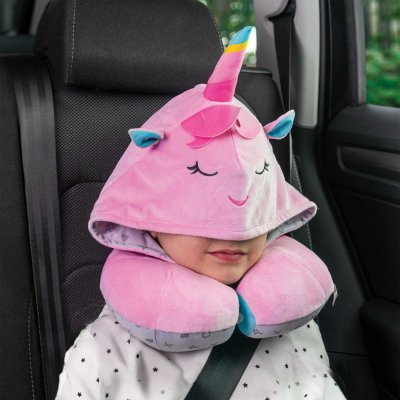 BENBAT Reisekissen mit Kapuze, Einhorn 4 Jahre+