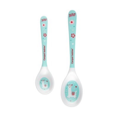 CANPOL BABIES Melamine spoons Exotic animals 2 turquoise