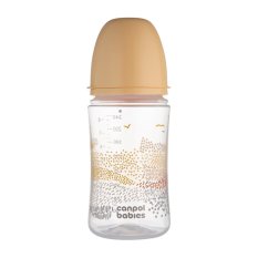 CANPOL BABIES Μπουκάλι κατά των κολικών EasyStart Mountains 240 ml μπεζ