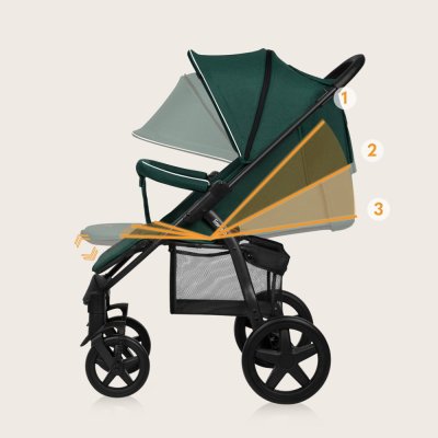LIONELO Stroller Annet Plus Green Forest