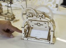 Ugears 3D Wooden Mechanical Puzzle Business Card Holder