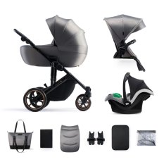 KINDERKRAFT SELECT Carucior combinat 3 in 1 Prime 2 Shadow Grey, Premium