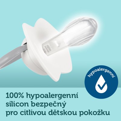 CANPOL BABIES Set symmetrischer Silikon-Schnuller Light touch 0-6m Sleepy Koala blau
