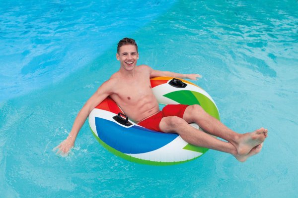 Aro hinchable INTEX con asas dia. 122 cm a partir de 9 años