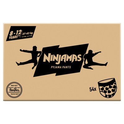 NINJAMAS Spodnie od piżamy Serduszka, 54 szt., 8 lat, 27kg-43kg