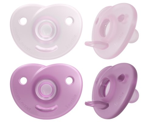 Philips AVENT Suzetă Soothie 0-6m fetiță, 2 buc