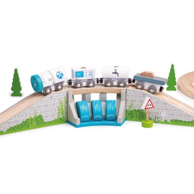 Bigjigs Rail Most s vodopadom