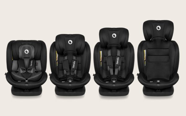 LIONELO Seggiolino Auto Bastiaan i-Size (40-150 cm) Black Grey