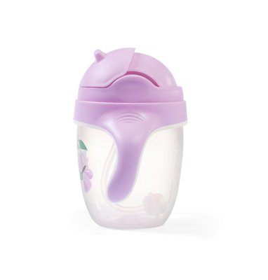 BABYONO Kubek edukacyjny ze słomką Motyl 6m+