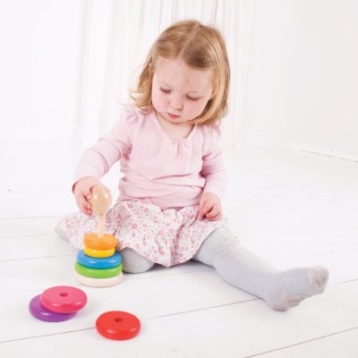 Bigjigs Baby Regenbogen Hampelmann