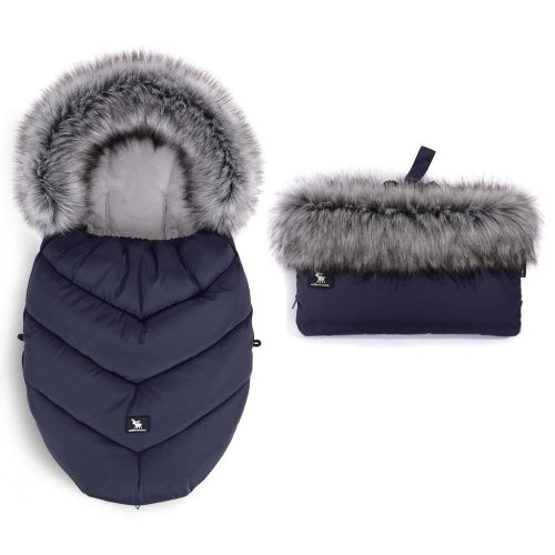 Комплект чанта и ръкав за количка COTTONMOOSE Moose MINI Yukon Blue