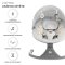 KINDERKRAFT Lehátko houpací s melodií 2v1 Lumi, do 9 kg, Premium Light Grey