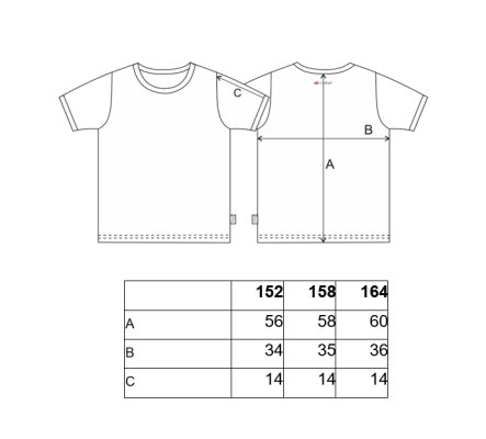 T-shirt KR sottile con scritta Outlast® - nero