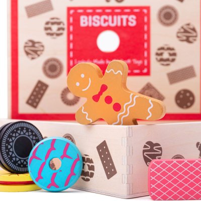 Bigjigs Toys Box mit Holzplätzchen