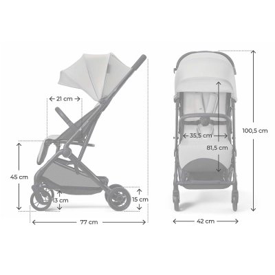 KINDERKRAFT Sportwagen Indy 3 Urban Grey