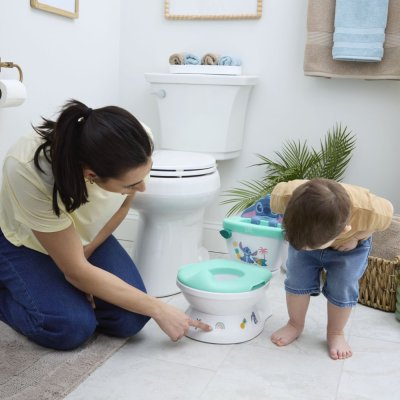 BRIGHT STARTS Kindertoilette mit Sound Stitch My Size Potty™ 18m+, bis 23kg