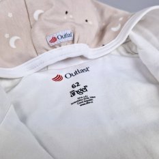 Kombinezon podszyty BIO DR Outlast® - beżowy gwiazdki/biały