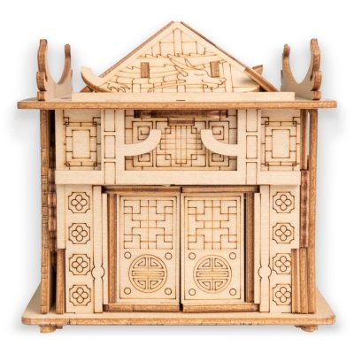 EscapeWelt Puzzle di legno Casa del Drago
