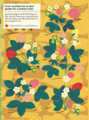 Chronicle Books Książka z naklejkami do aktywności Moja natura W warzywnym ogrodzie