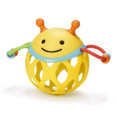 SKIP HOP Rattle for the development of motor skills round in the hand Bee 3m+