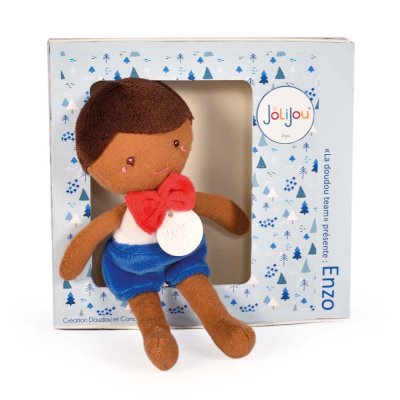 Doudou Jolijou Muñeco Enzo 16 cm azul