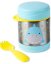 SKIP HOP Zoo Thermos pour aliments avec cuillère/fourchette Requin 325 ml, 3 ans+