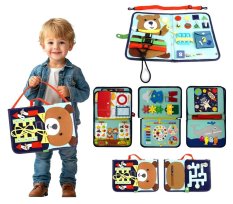 2Kids Toys Senzorická busy kniha Medveď