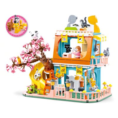 Sluban Girls Dream M38-B1089 Casa con Nueve Gatos