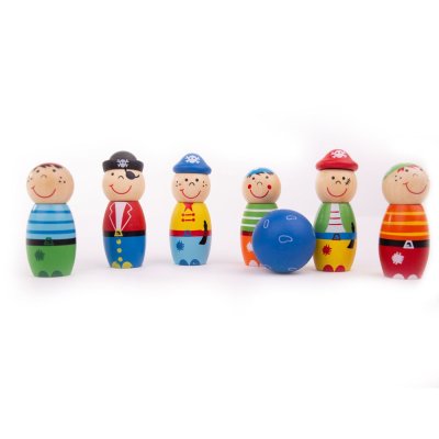 Bigjigs Toys Holz Kegelspiel Piraten