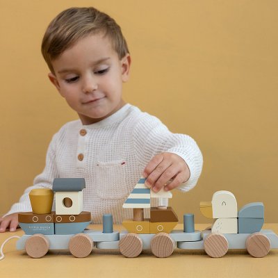 LITTLE DUTCH Vláček dřevěný Námořnický záliv