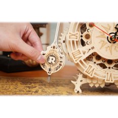 RoboTime 3D Holzmechanik Bausatz Eulen-Uhr