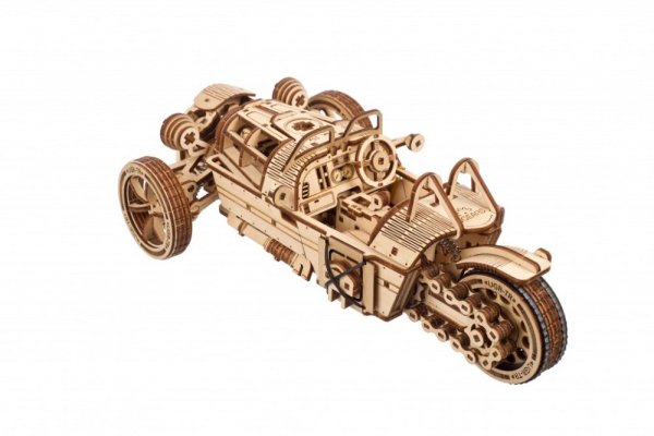 Ugears Drewniane Puzzle Mechaniczne 3D Trójkołowiec UGR-S
