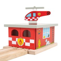 Bigjigs Rail Depo Straż Pożarna