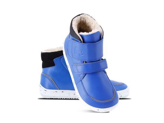 Be Lenka Otroški zimski bosonogi čevlji Panda 2.0 - modro-beli