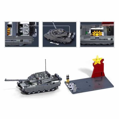 Sluban Model Bricks M38-B1234 Tank ZTS-99AS à l'échelle 1:35