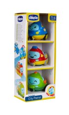 CHICCO Mini autíčka City Patrol 3ks, 12m+