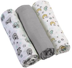 BABYONO Muslin pelene Super soft 3 kom sive
