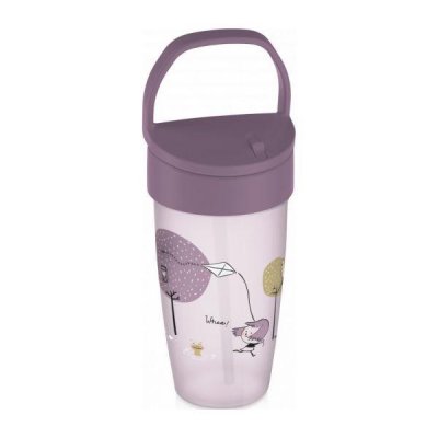 LOVI Mój kubek ze słomką Lovely Active 350 ml dziewczynka