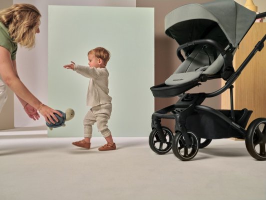 EASYWALKER Kombi-Kinderwagen Harvey⁵ 2in1 Pebble Grey LITE RWS