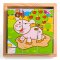 Bigjigs Toys Obrazkowe kostki kubusy Zwierzątka 9 kostek